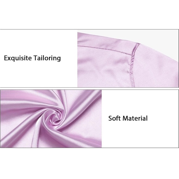 Lavender Men's Dress Shirt with Tie - Picture 4 of 11